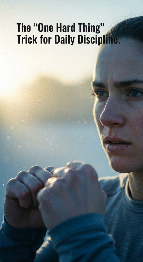 The “One Hard Thing” Trick for Daily Discipline