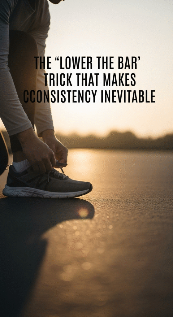 The “Lower the Bar” Trick That Makes Consistency Inevitable