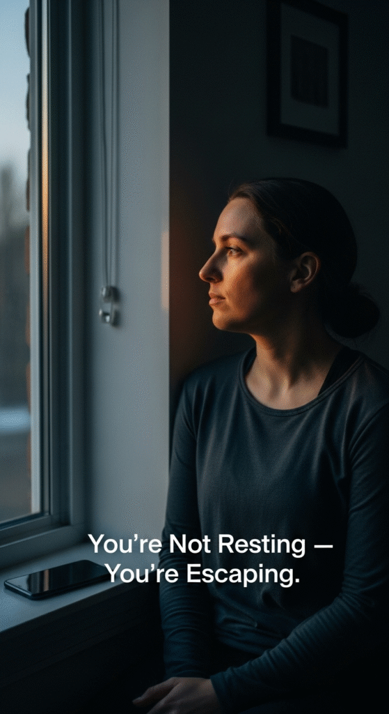 You’re Not Resting — You’re Escaping