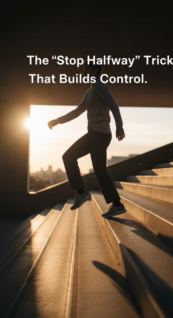 The “Stop Halfway” Trick That Builds Control