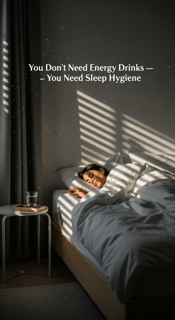 You Don’t Need Energy Drinks — You Need Sleep Hygiene
