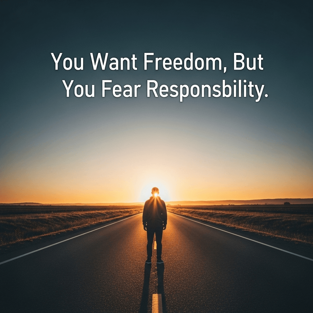 You Want Freedom, But You Fear Responsibility