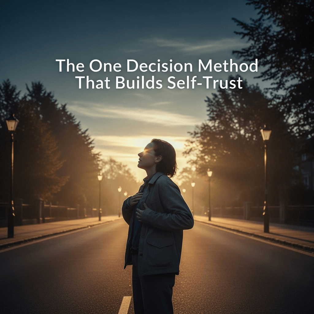 The “One Decision” Method That Builds Self-Trust
