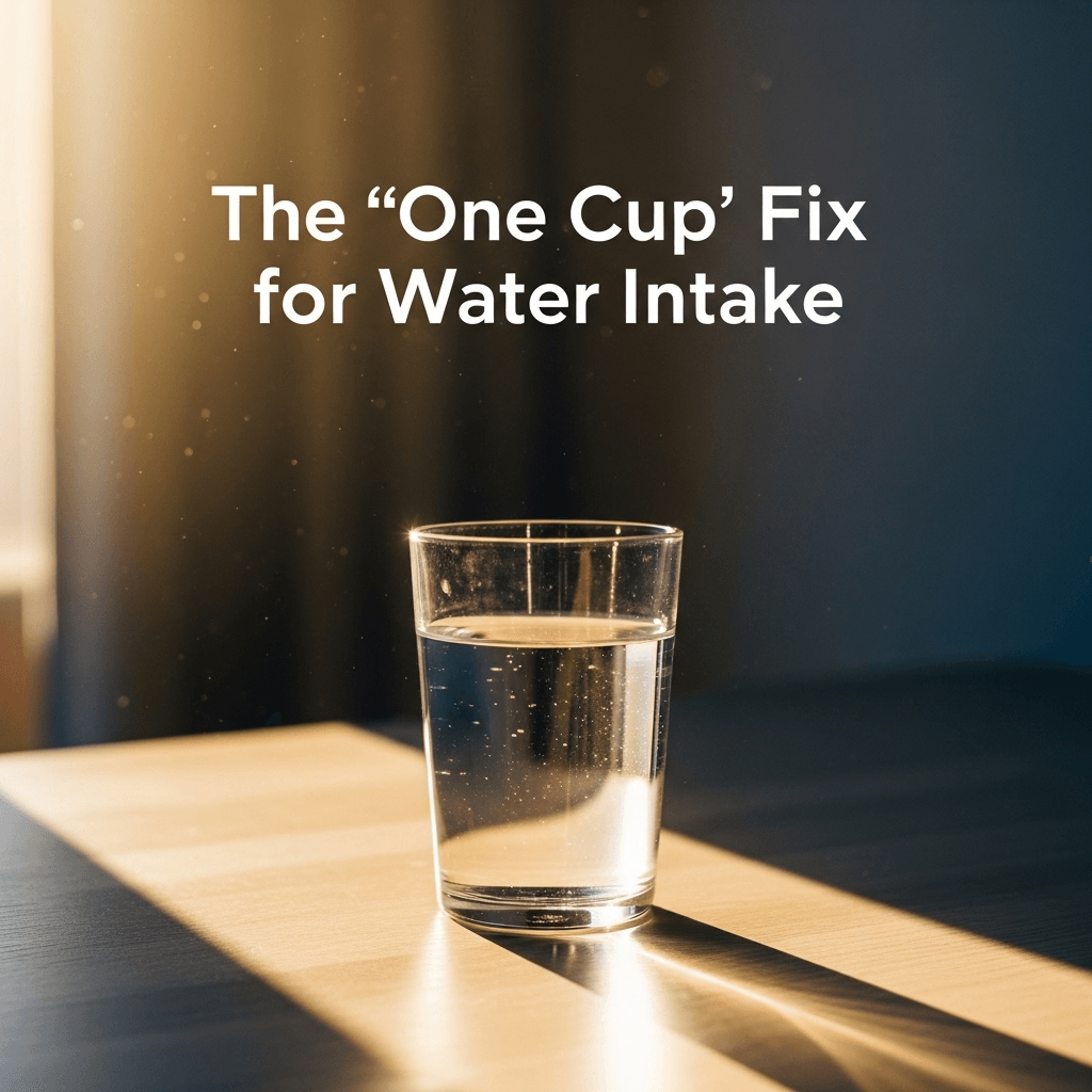 The “One Cup” Fix for Water Intake