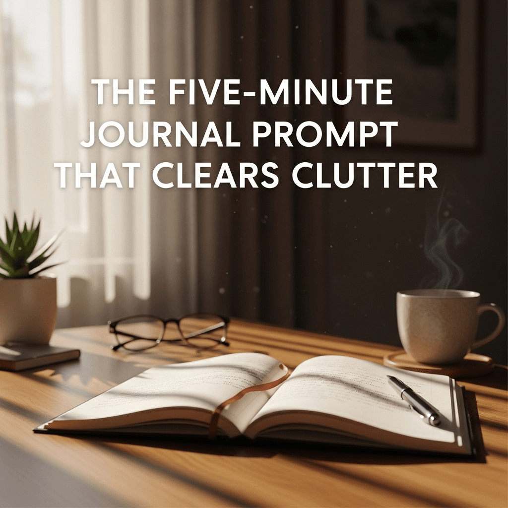 The Five-Minute Journal Prompt That Clears Clutter
