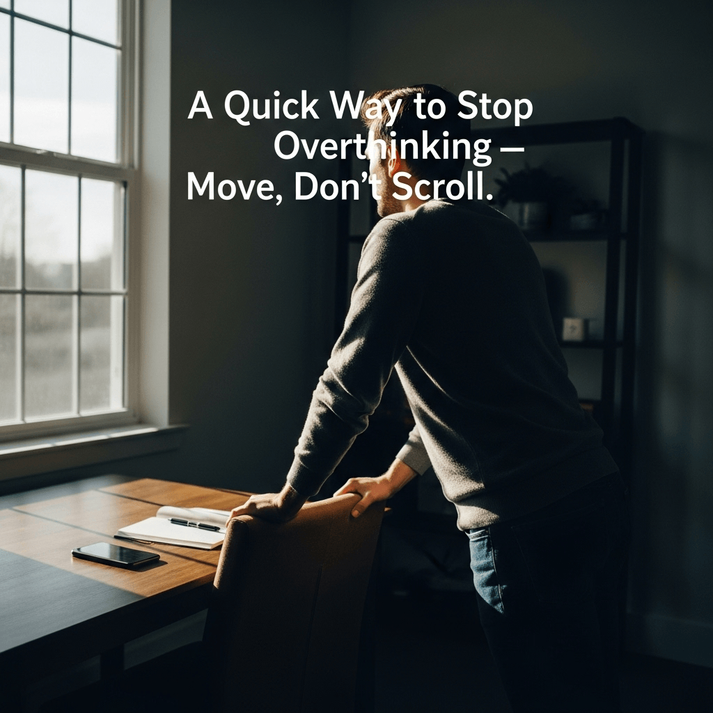 A Quick Way to Stop Overthinking — Move, Don’t Scroll