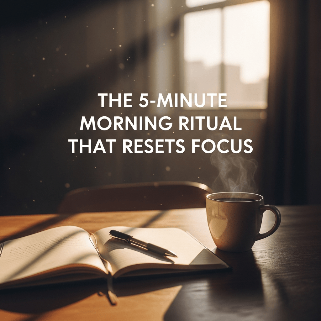 The 5-Minute Morning Ritual That Resets Focus