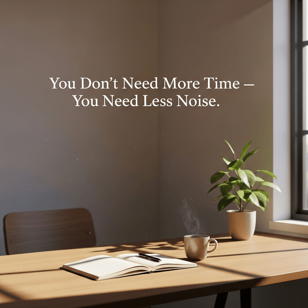 You Don’t Need More Time — You Need Less Noise