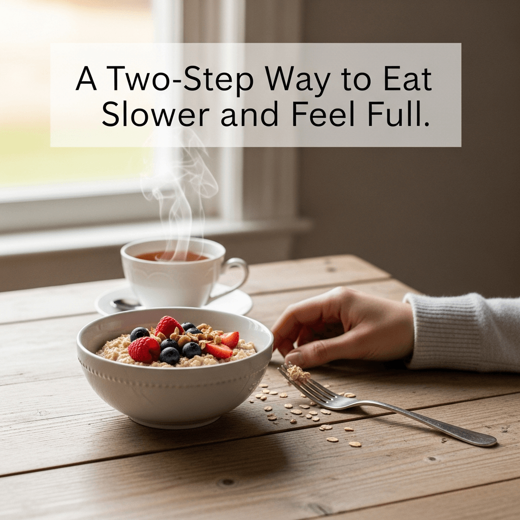 A Two-Step Way to Eat Slower and Feel Full