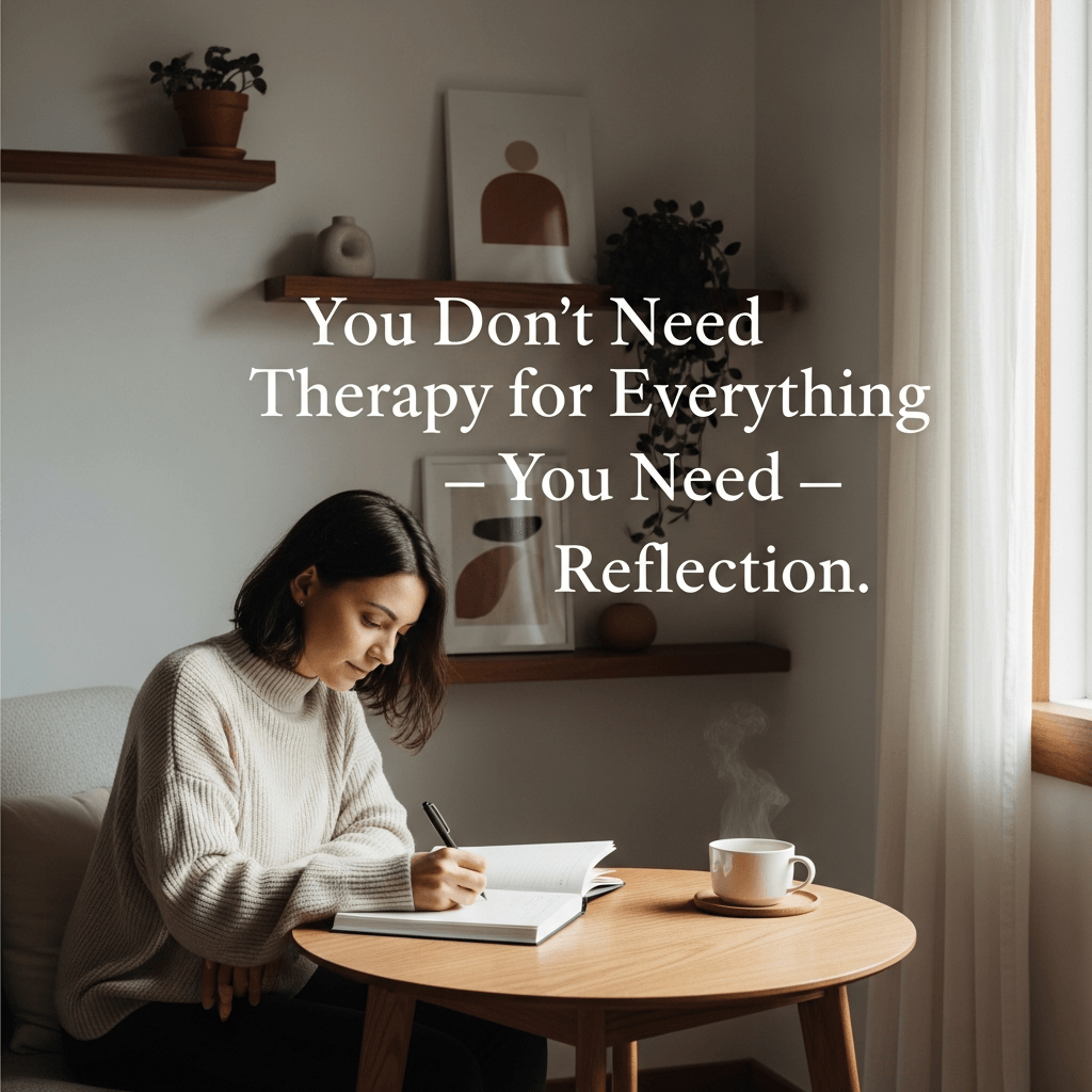 You Don’t Need Therapy for Everything — You Need Reflection