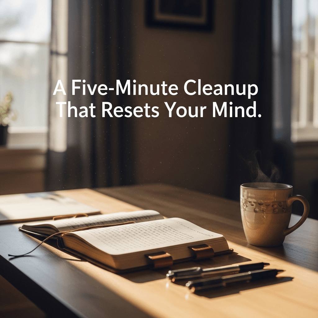 A Five-Minute Cleanup That Resets Your Mind