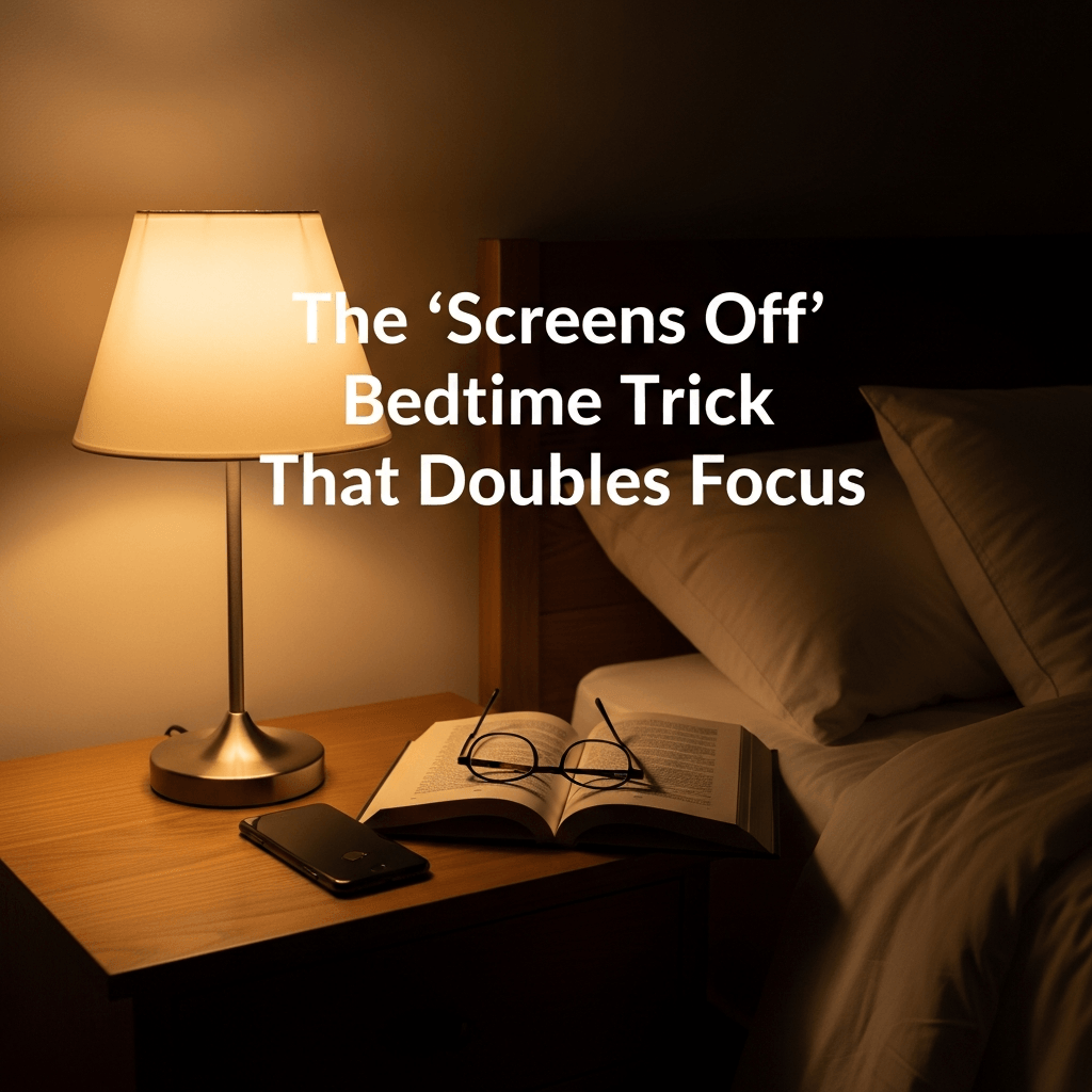 The “Screens Off” Bedtime Trick That Doubles Focus