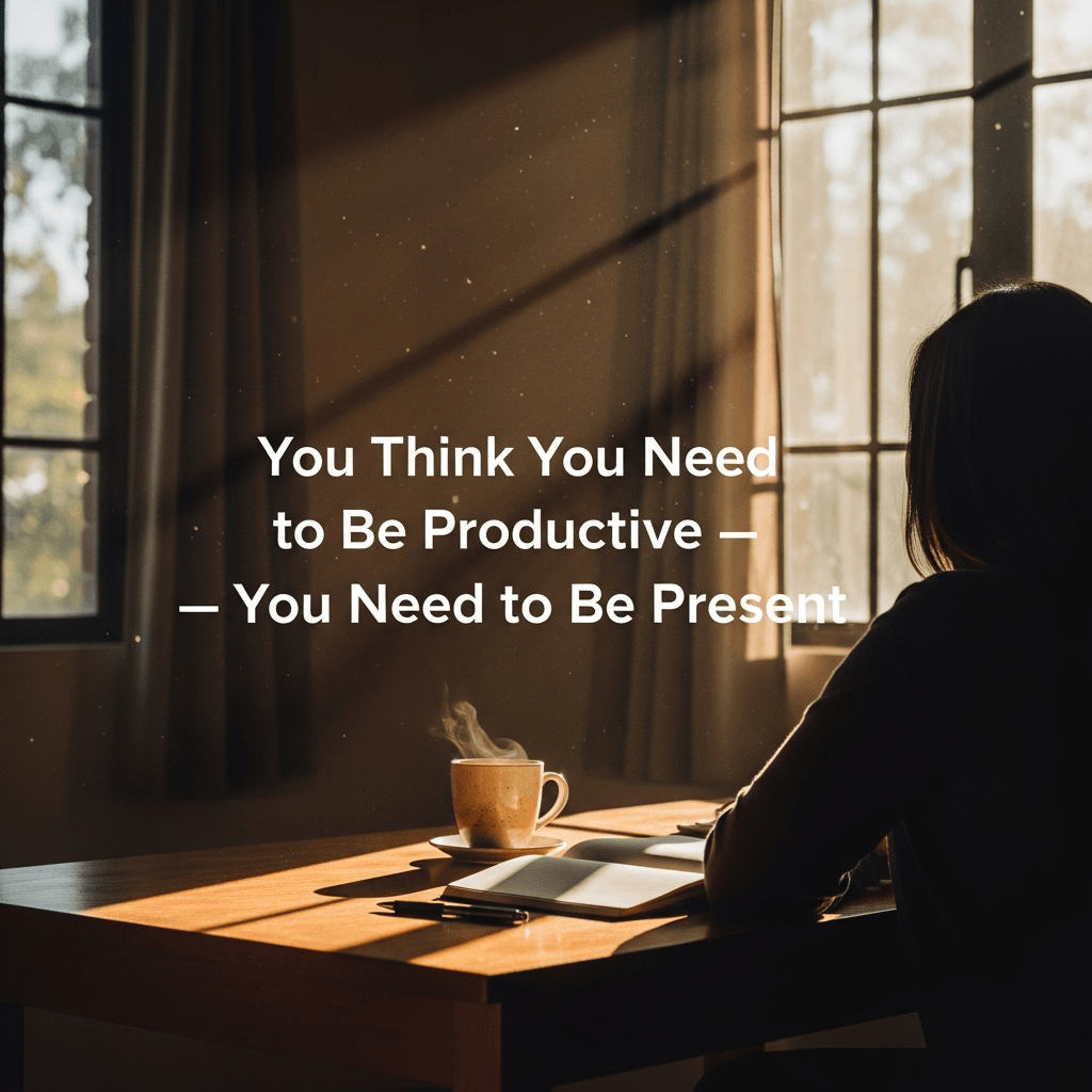 You Think You Need to Be Productive — You Need to Be Present