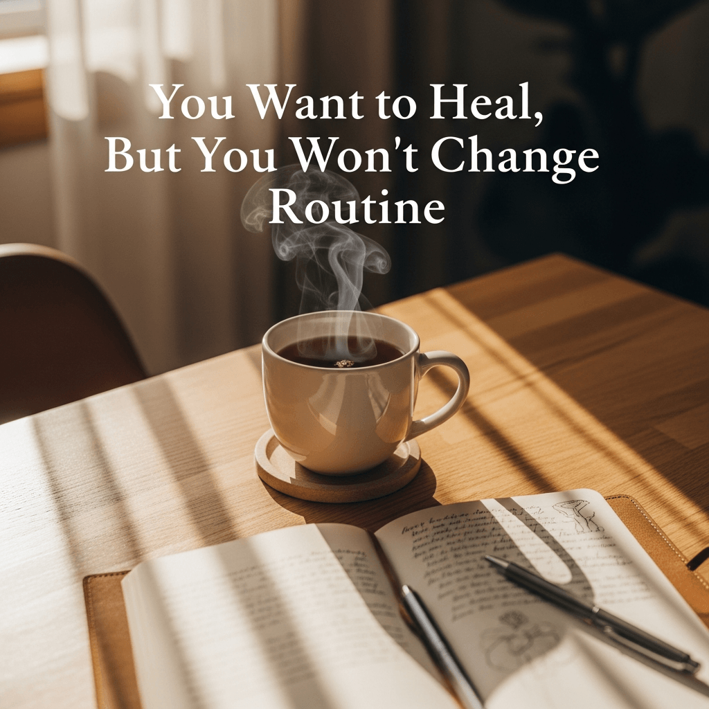 You Want to Heal, But You Won’t Change Routine