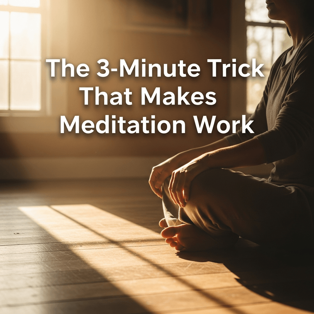 The 3-Minute Trick That Makes Meditation Work