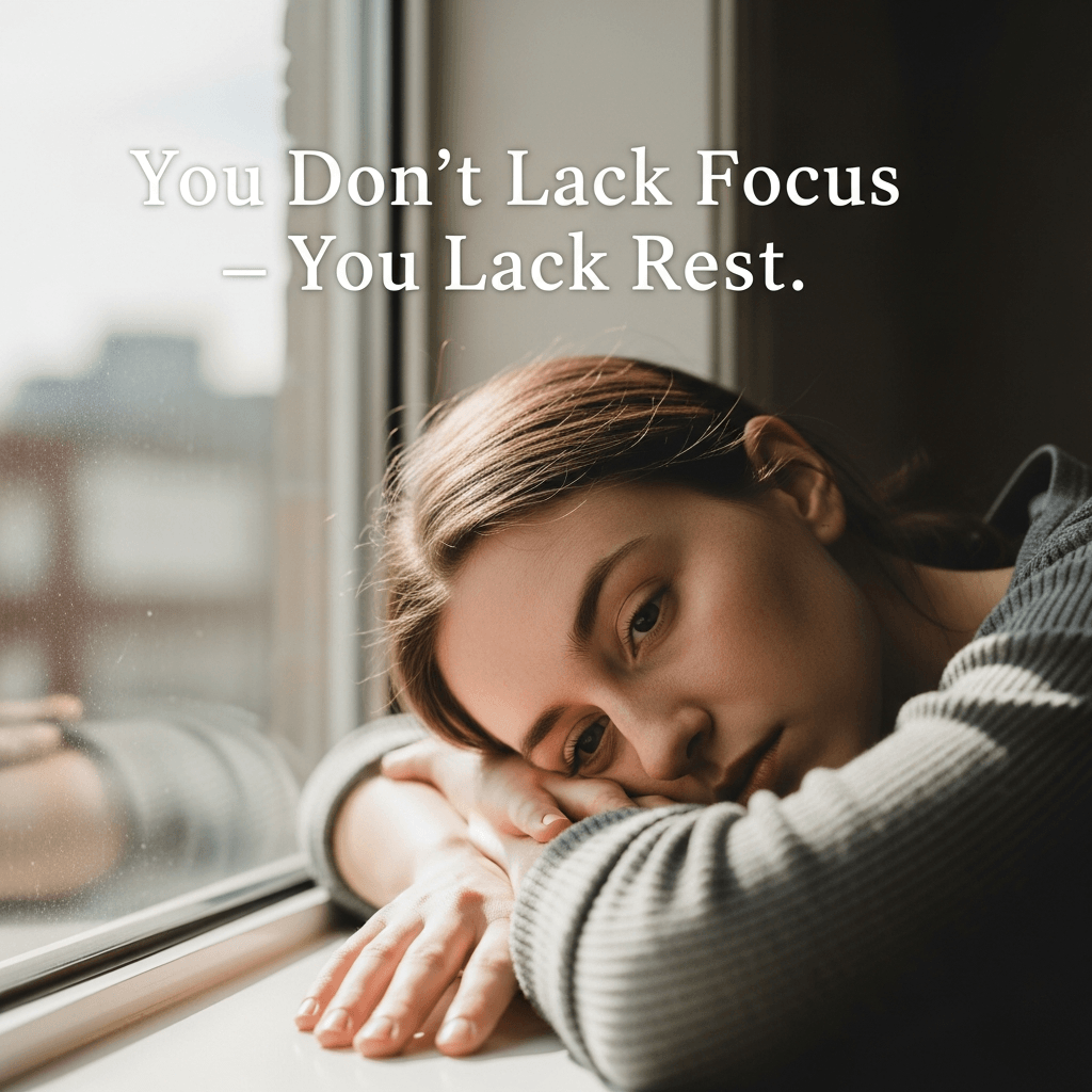 You Don’t Lack Focus — You Lack Rest