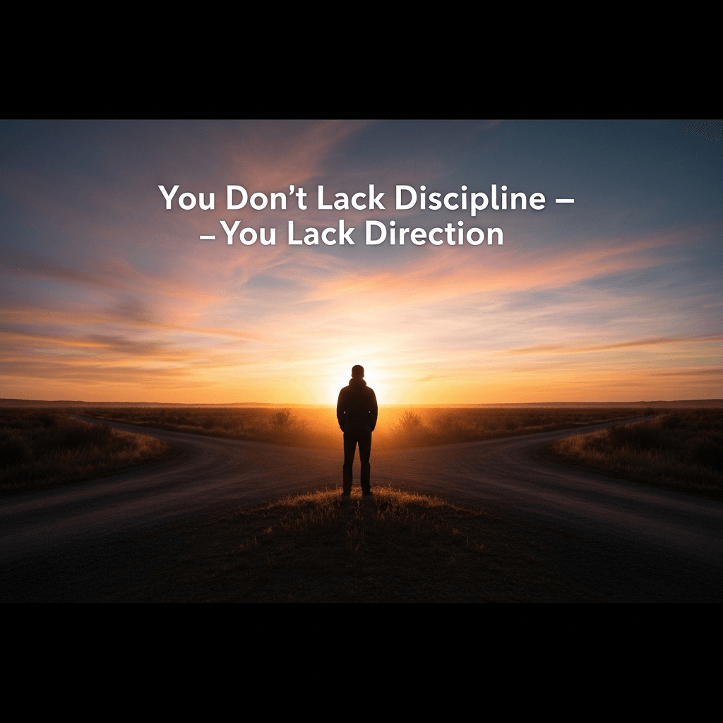 You Don’t Lack Discipline — You Lack Direction