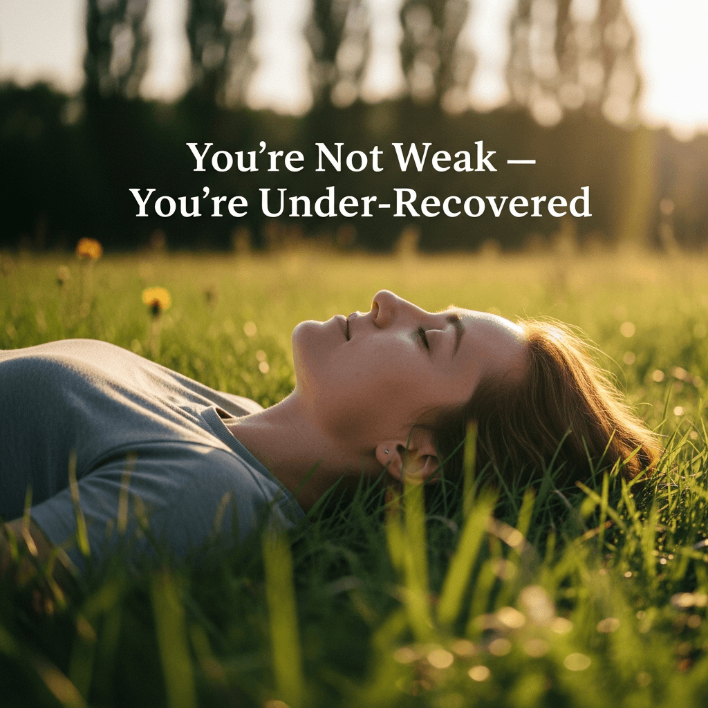 You’re Not Weak — You’re Under-Recovered