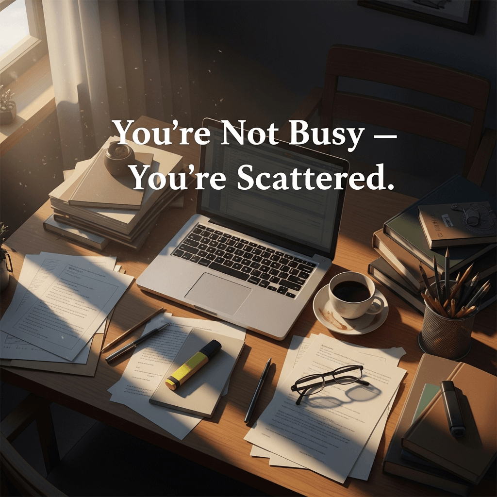 You’re Not Busy — You’re Scattered